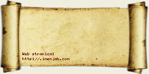 Jakov Perunac vizit kartica